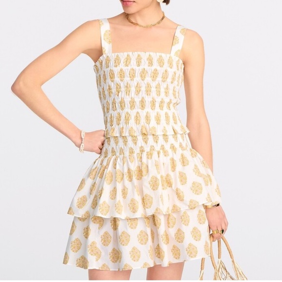 J. Crew smocked square cut tube top - Picture 1 of 6